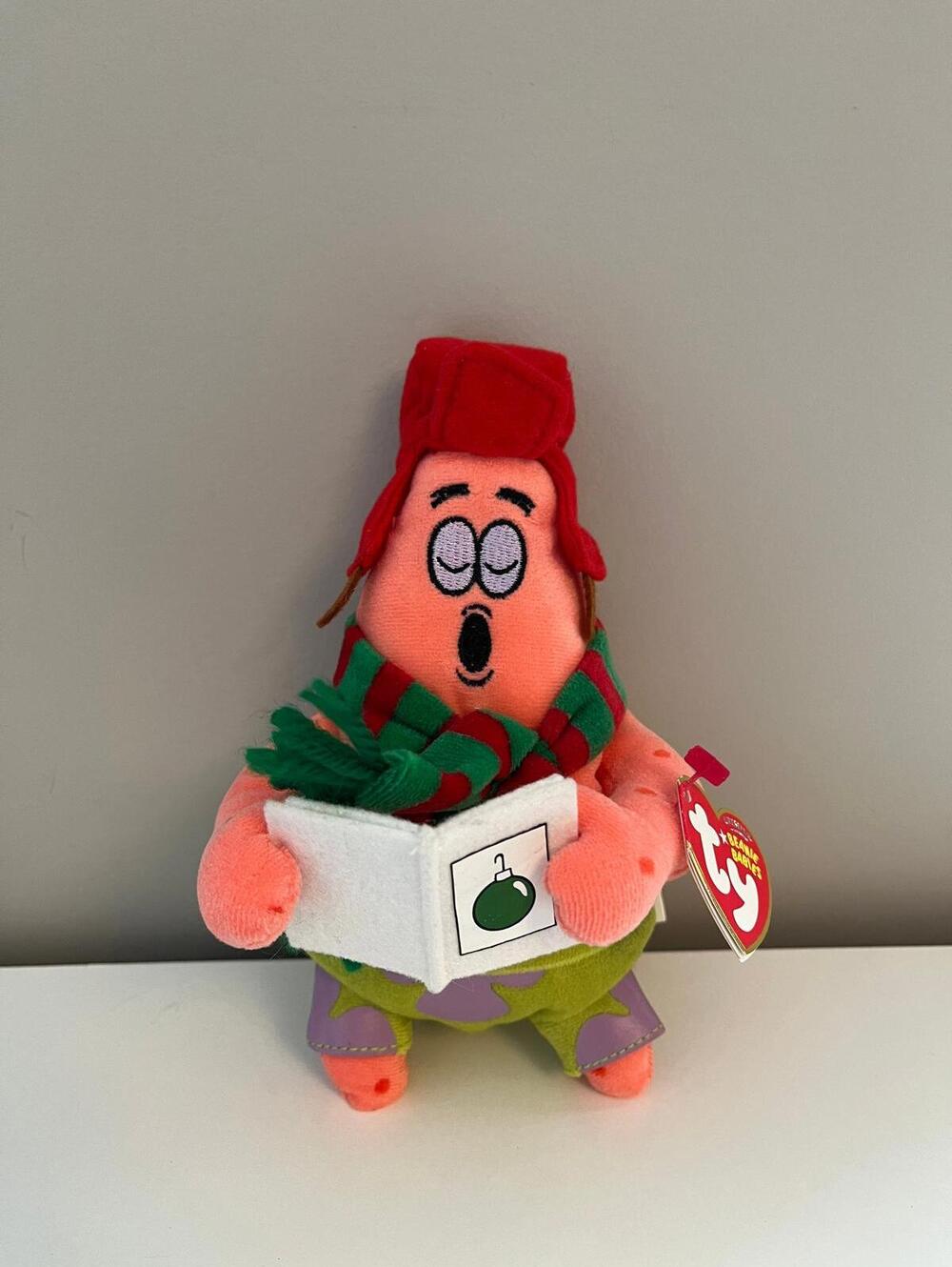 Ty Beanie Baby “Patrick Star Silent Night” the SpongeBob SquarePants (7.5 inch)